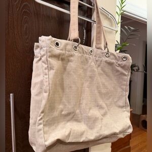 Lou EQPT waxed heavy duty Tan Tote Bag
